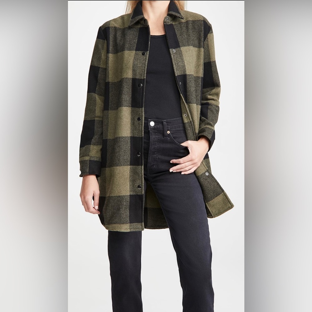 BB Dakota Eldridge Oversized Buffalo Plaid Shirt Jacket - Medium